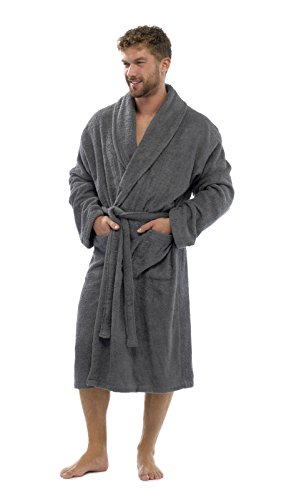 Strong Souls Frottee-Bademantel für Herren, 100 % Baumwolle, Frottee, Bademantel, Bademantel, für Jungen, Teenager, Fitnessstudio, Dusche, Spa, Hotel, Urlaub, Bademantel + Gürtel, Grau, M Strong Souls Frottee-Bademantel für Herren, 100 % Baumwolle, Frottee, Bademantel, Bademantel, für Jungen, Teenager, Fitnessstudio, Dusche, Spa, Hotel, Urlaub, Bademantel + Gürtel, Grau, M von Strong Souls