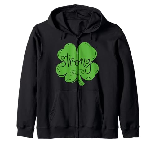 Strong Shamrock St Patricks Day T-Shirt Herren Irish Clover Kapuzenjacke von Strong St Patrick's Day Irish Shamrock Women Men