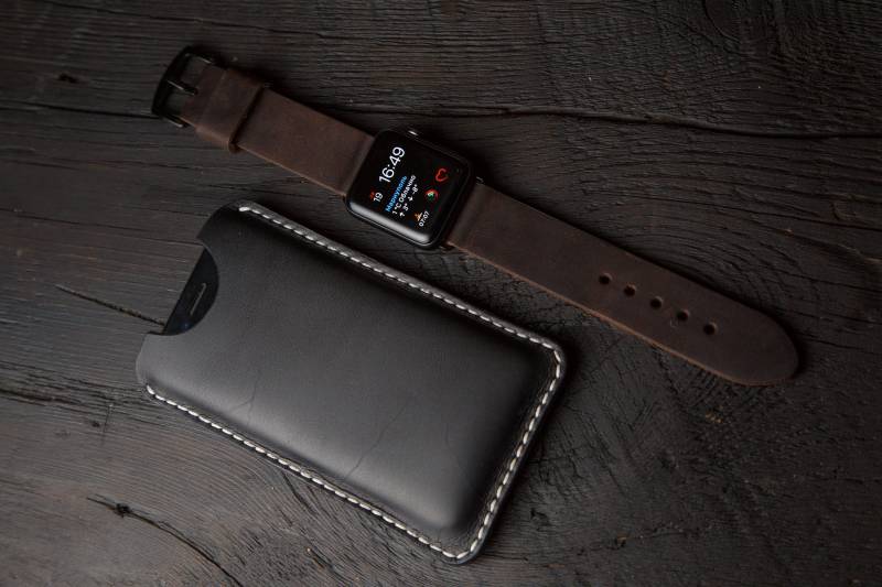 Handgefertigte Ledertasche Für Iphone Xs Max Xr X 8 7 Se 6 6S Plus Ledertasche. Iphone von StrongHorseCraft