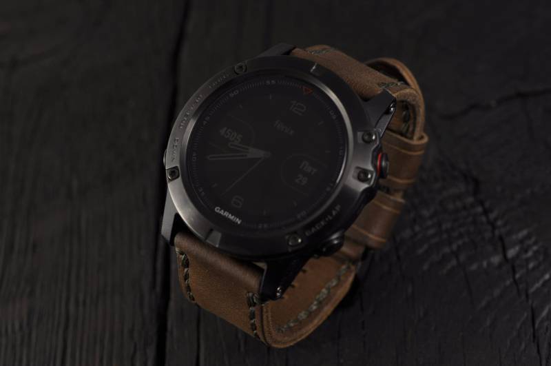 Uhrenarmband Für Garmin Fenix 6 6S 6x Pro 5 5S 5x 3 Armband, Leder Uhrenarmband, Armband von StrongHorseCraft