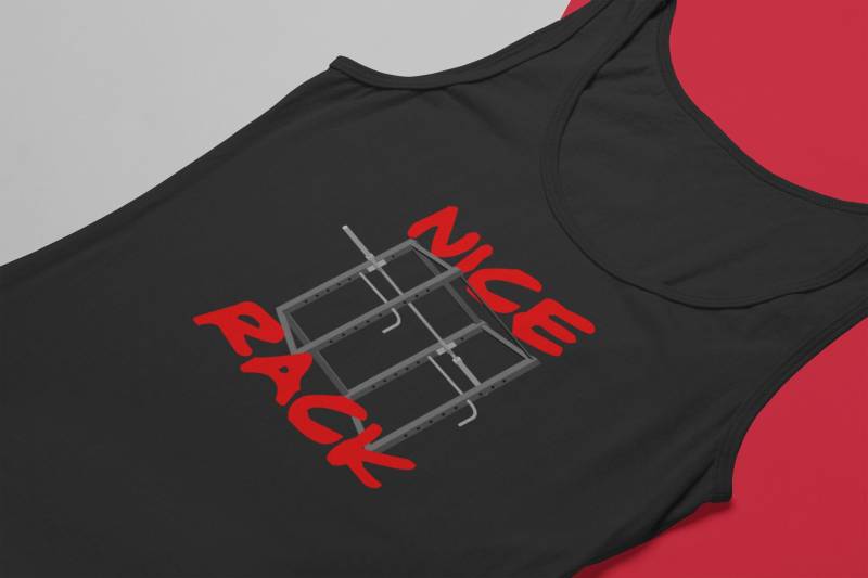 Schönes Gestell Lustiges Gym Shirt Unisex Workout Tank Top von StrongNerdGymGear