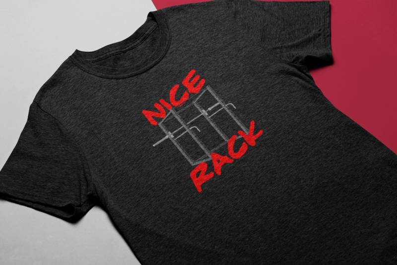 Schönes Rack Lustiges Gym Shirt Für Frauen Workout Triblend von StrongNerdGymGear