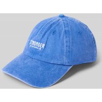 Stronger Basecap mit Logo-Stitching in Rauchblau, Größe 1 von Stronger