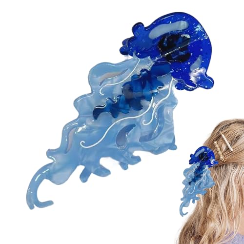 Acetat Krallenclips für Damen - Dekorative Haarklammern in Form einer Qualle | Starker Halt Für Schule Tanz Hochzeit Familienfotos von Stronrive