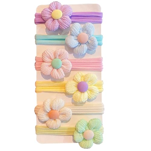 Kinder Haargummis - 6 Stück Niedliche Elastische Scrunchies,Styling Zubehör Für Dünnes Haar Pferdeschwanzhalter Lockig | Für Dünnes & Dickes Lockiges Haar von Stronrive
