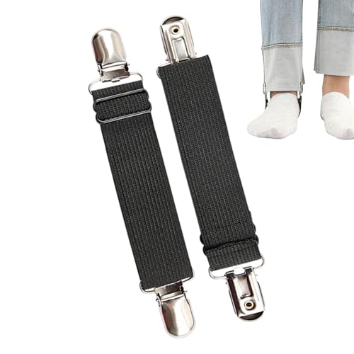 Stiefelriemen Hosenclips, Hosenriemen - Verstellbare Stiefelriemen, Hosen-Steigbügel-Clips | Stiefel-Clips, 2er-Set, Motorrad-Reithosen-Clips, Herren und Damen von Stronrive