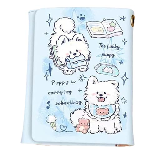 Stronrive Dreifach-Geldbörsen für Damen, Kartenetui für Damen | Dreifach gefaltete Damen-Geldbörse mit Kätzchen-Print, Kartenetui,Schlanke Damen-Geldbörse aus PU-Leder, Kartenetui für Bargeld und von Stronrive