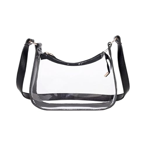 Stronrive Durchsichtige Tasche - Weiche Niedliche Durchsichtige Handtasche Für Damen,Transparente Tragetasche Mit Verstellbarem Schultergurt Für Festival Schule Outfit Events Arbeit Konzert Party von Stronrive