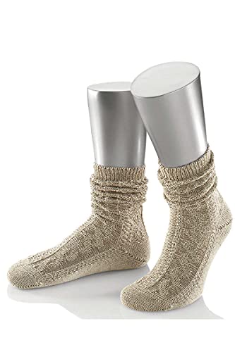 Strumpf Dirks Herren Trachtenstrumpf natur, 75-BEIGE MELIERT (natur), 45/47 von Strumpf Dirks GmbH