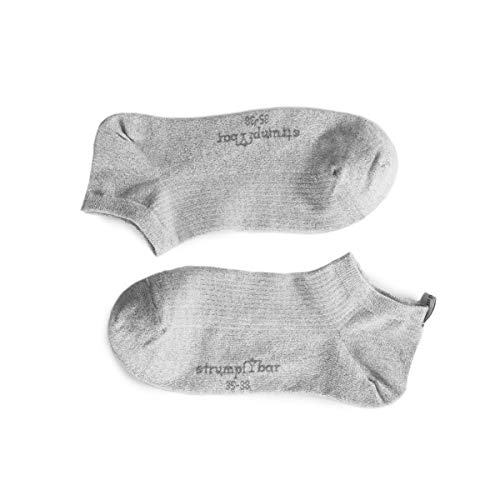 Strumpfbar Fashion Sneaker Söckchen mit Glitzer „Sparkling Spring“ für Frauen. Aus Baumwolle mit Lurex. Perfekter Sitz durch Y Ferse (hellgrau, 39-42) von Strumpfbar