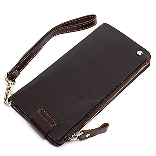 Stsmcl Geldbörse Herren Multi-Card Geldbörse Rindsleder Hand Zero Geldbörse Retro Leder Geldbörse Neutral Tasche Gezeiten Ledertasche von Stsmcl