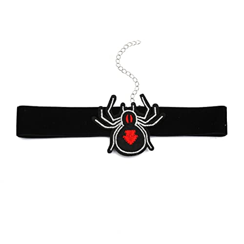 Sttiafay Choker Halskette für Frauen Gothic Samt Spinne Halskette Kette Schwarz Tattoo Band Choker Geschenke für Halloween von Sttiafay