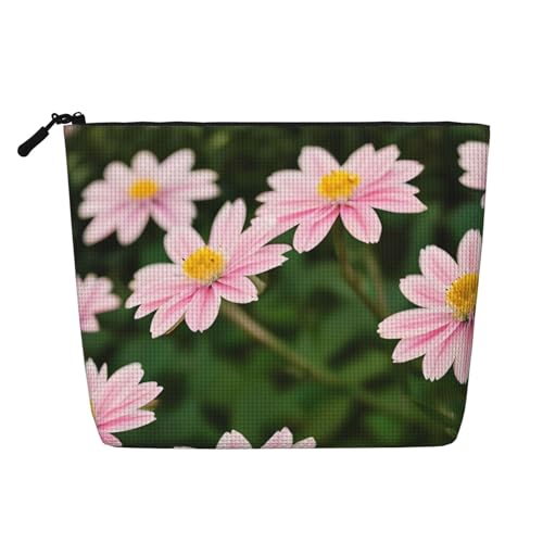 sttung Kosmetiktasche für Damen, mit Reißverschluss, einlagig, Leinenimitat, Rot / Weiß / Gold, Schwarz , Einheitsgröße von Sttung