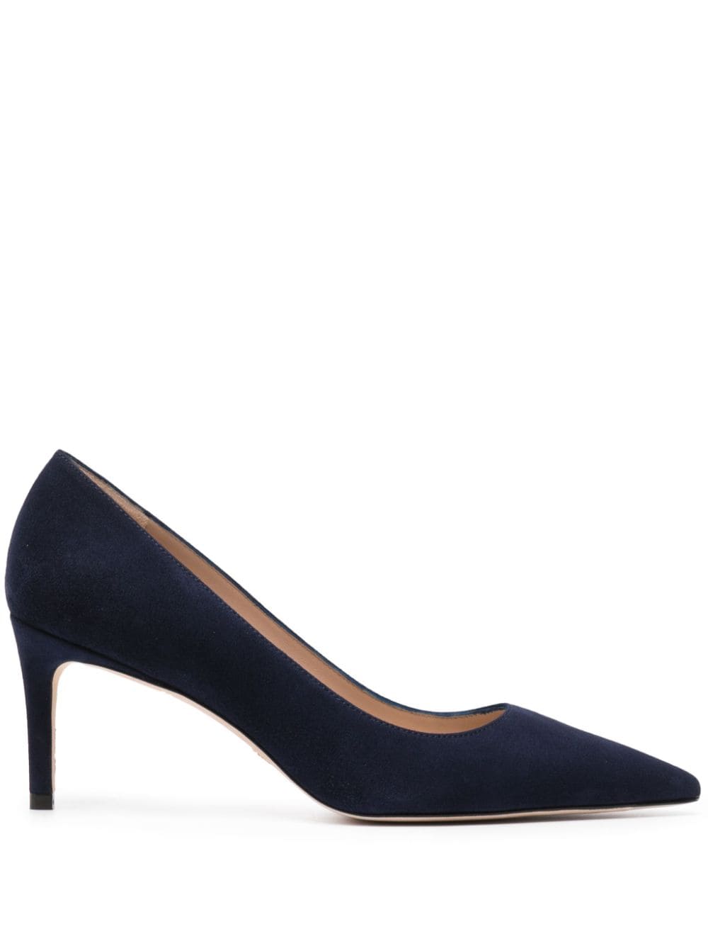 Stuart Weitzman Pumps mit spitzer Kappe 75mm - Blau von Stuart Weitzman