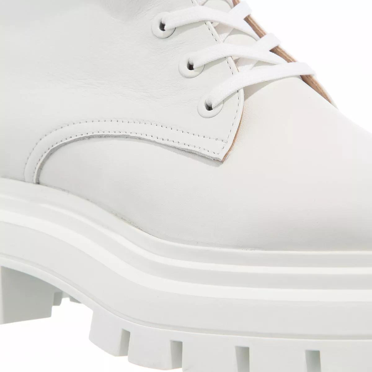Stuart Weitzman Boots & Stiefeletten - Bedford Sleek Lace-Up Bootie - Gr. 40,5 (EU) - in Weiß - für Damen von Stuart Weitzman