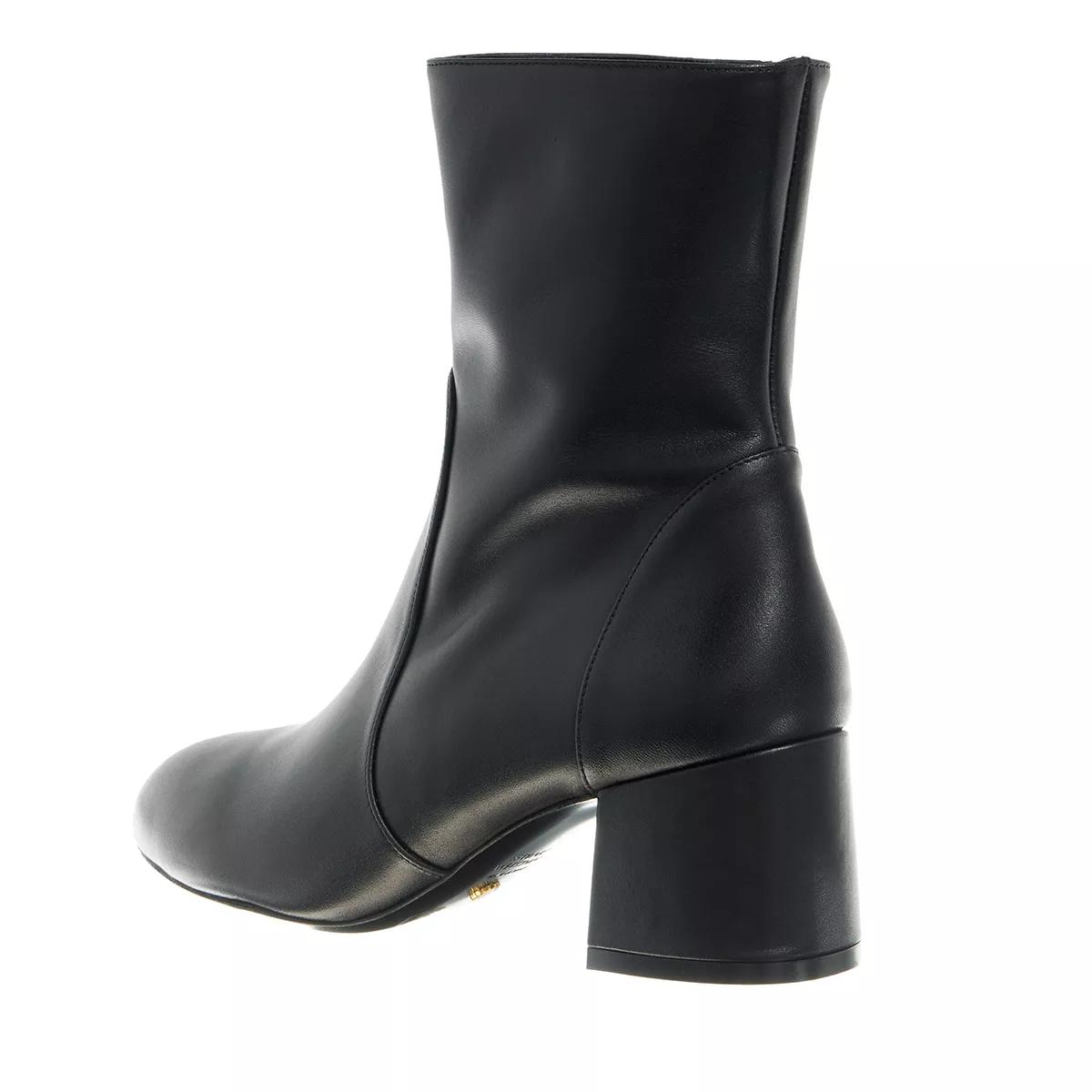 Stuart Weitzman Boots & Stiefeletten - Flareblock 60 Zip Bootie - Gr. 38 (EU) - in Schwarz - für Damen von Stuart Weitzman