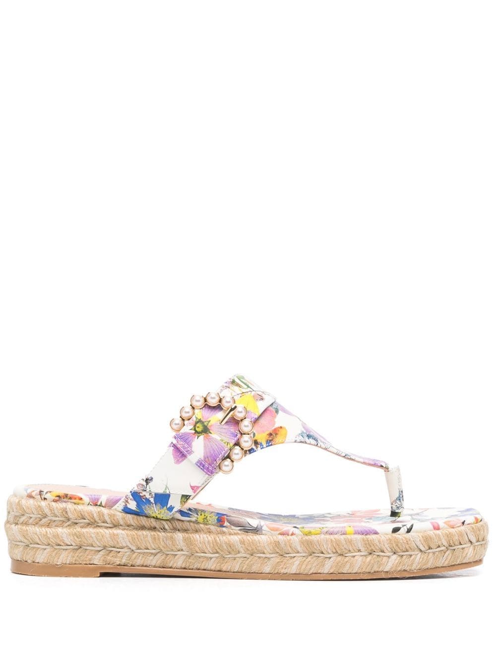 Stuart Weitzman Espadrilles mit Print - Weiß von Stuart Weitzman