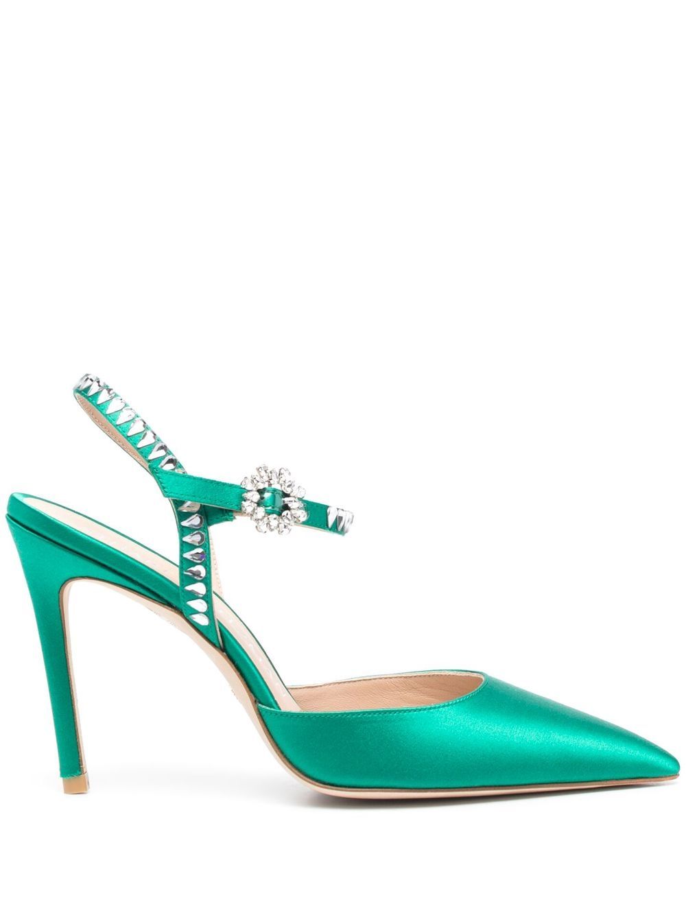 Stuart Weitzman Gemcut Pumps 100mm - Grün von Stuart Weitzman