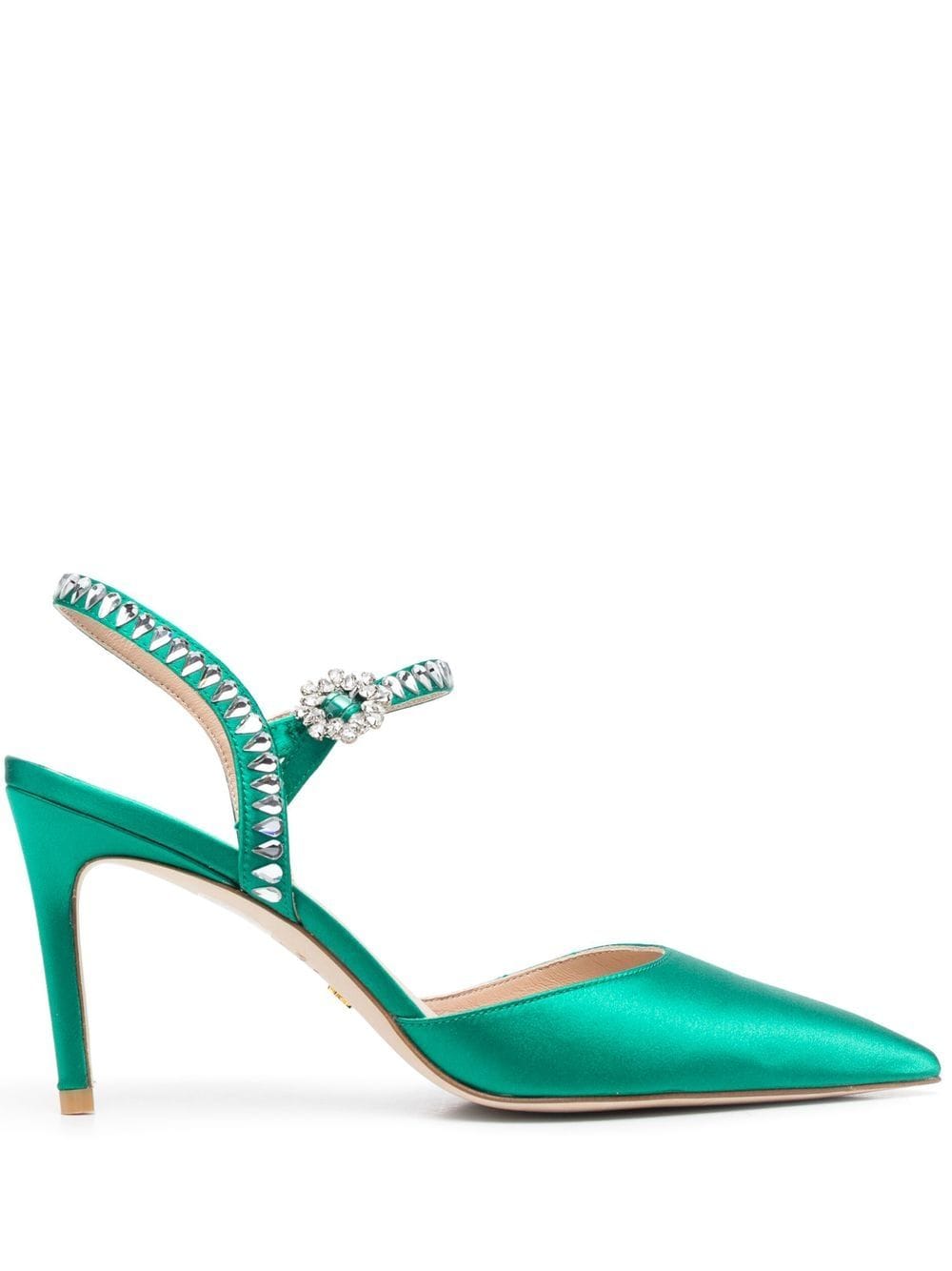 Stuart Weitzman Gemcut Pumps 95mm - Grün von Stuart Weitzman