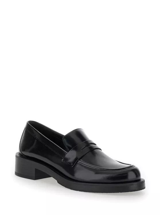 Stuart Weitzman Loafers & Ballerinas - Palmer Bold Loafer - Gr. 39,5 (EU) - in Schwarz - für Damen von Stuart Weitzman