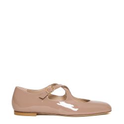 Stuart Weitzman Nude Lack-ballerinas von Stuart Weitzman