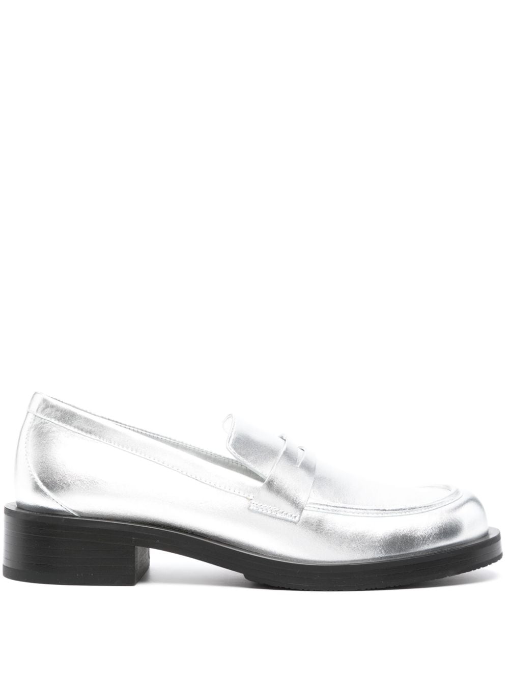 Stuart Weitzman Palmer Loafer 45mm - Silber von Stuart Weitzman