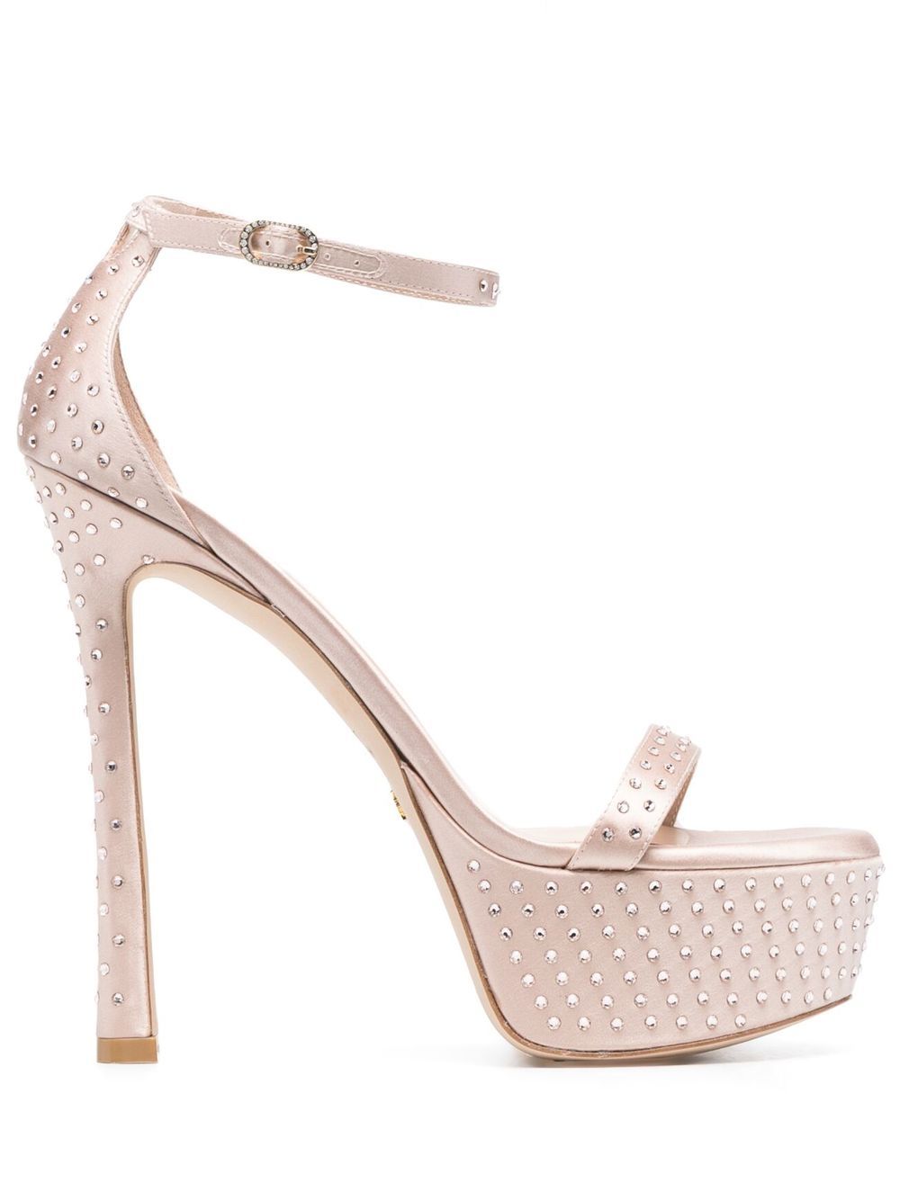 Stuart Weitzman Plateau-Sandalen mit Strass 150mm - Rosa von Stuart Weitzman