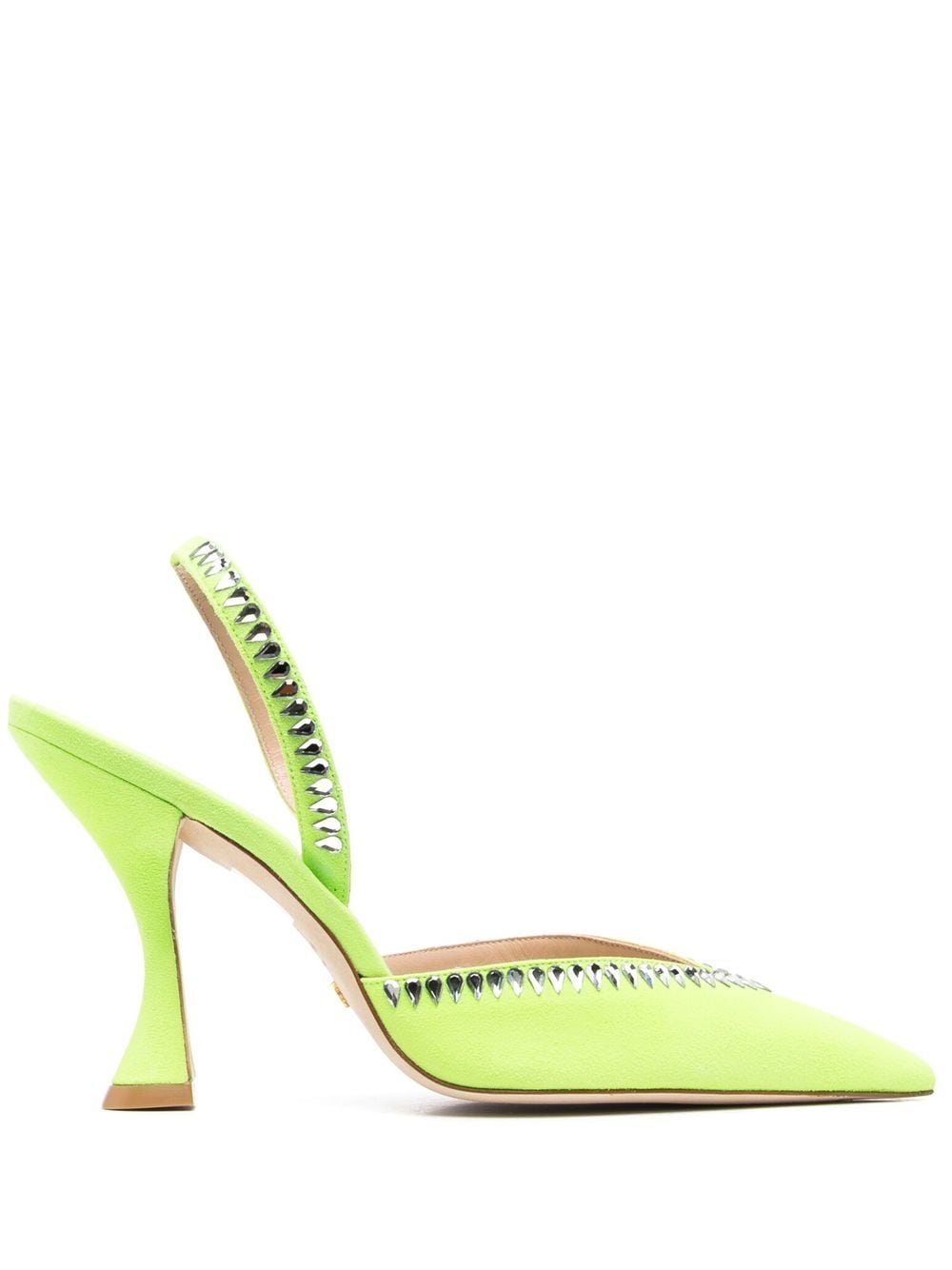 Stuart Weitzman Pumps mit Kristallen 110mm - Grün von Stuart Weitzman