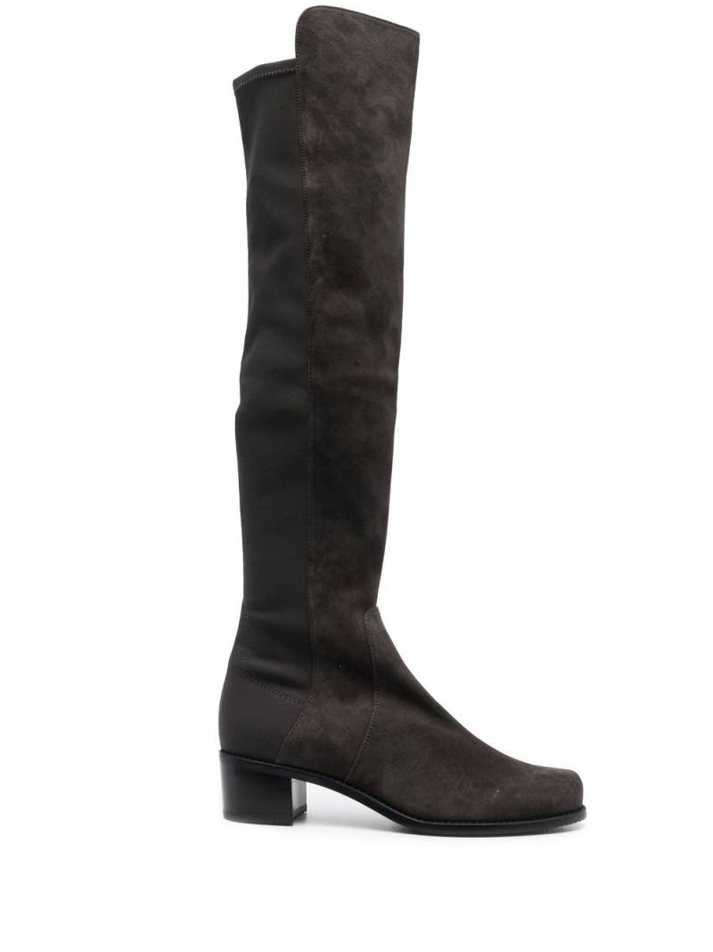 Stuart Weitzman Reverse Overknee-Stiefel 40mm - Grau von Stuart Weitzman