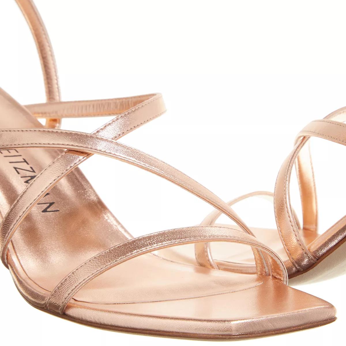 Stuart Weitzman Sandalen & Sandaletten - Oasis 75 Ankle-Strap Sandal - Gr. 37 (EU) - in Roségold - für Damen von Stuart Weitzman