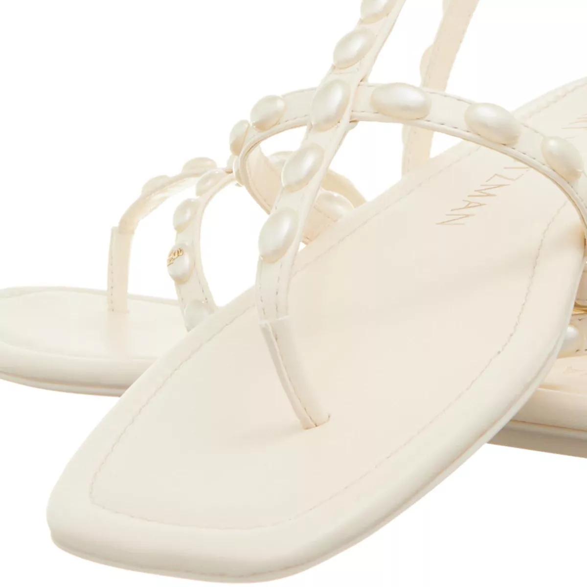 Stuart Weitzman Sandalen & Sandaletten - Pearlita Flat Sandal - Gr. 41 (EU) - in Creme - für Damen von Stuart Weitzman