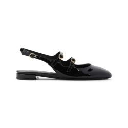 Stuart Weitzman Schwarze Lackleder Ballerinas von Stuart Weitzman