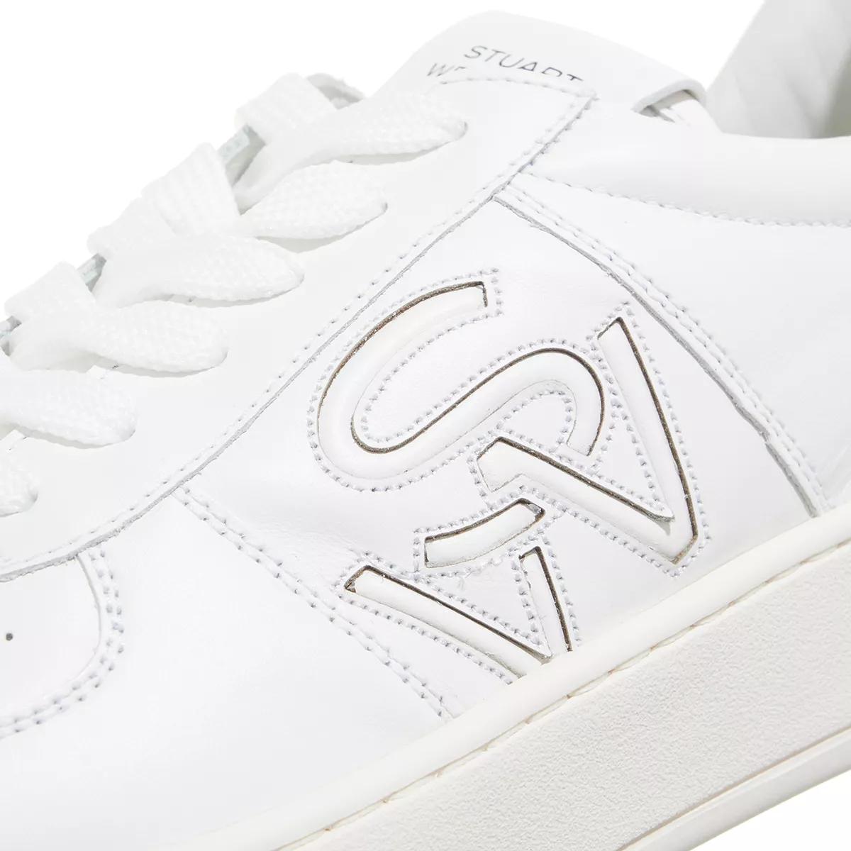 Stuart Weitzman Sneakers - SW COURTSIDE LOGO SNEAKER - Gr. 42 (EU) - in Weiß - für Damen von Stuart Weitzman