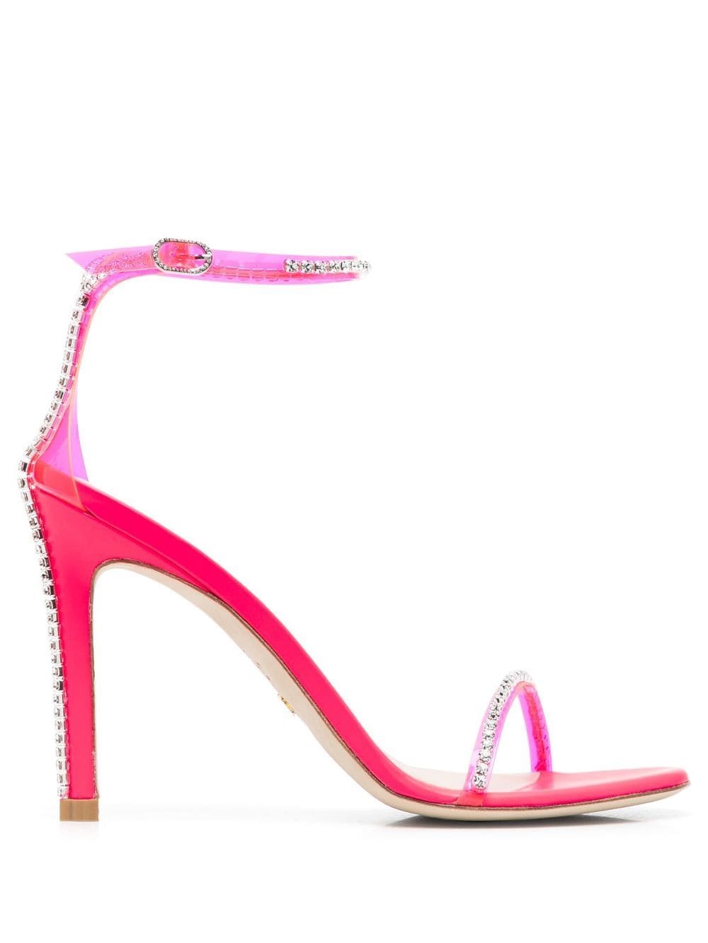 Stuart Weitzman Gilda Sandalen mit Kristallen 120mm - Rosa von Stuart Weitzman