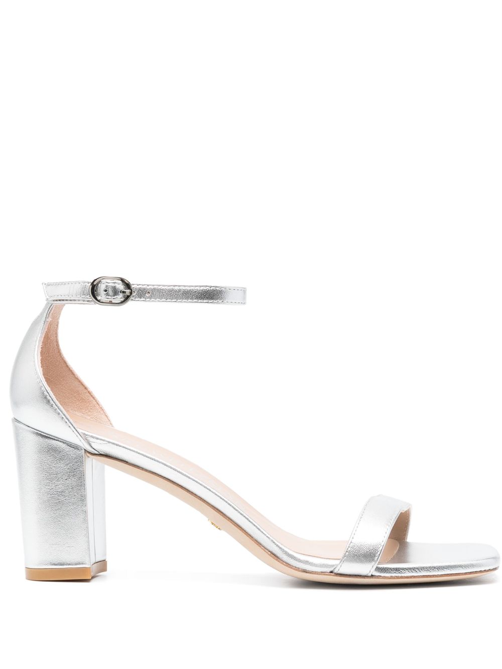 Stuart Weitzman Sandalen im Metallic-Look - Silber von Stuart Weitzman