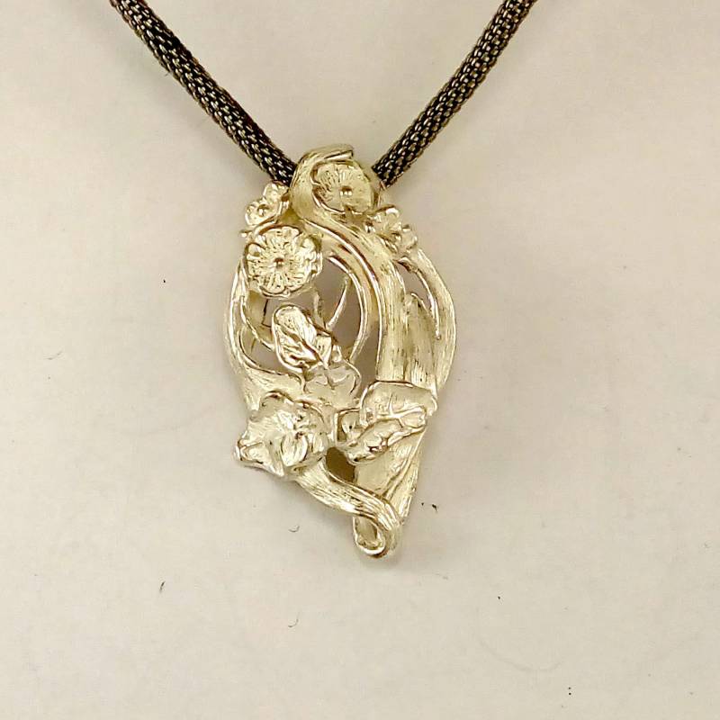 Blumen Des Frühlings #3 Anhänger in Sterling Silber von StuartPennyJewels