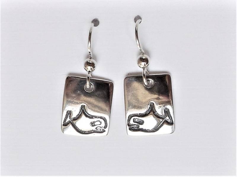 Orca Ohrringe, Schmuck, Wal Sterling Alaska Ohrringe von StuckOnSilver