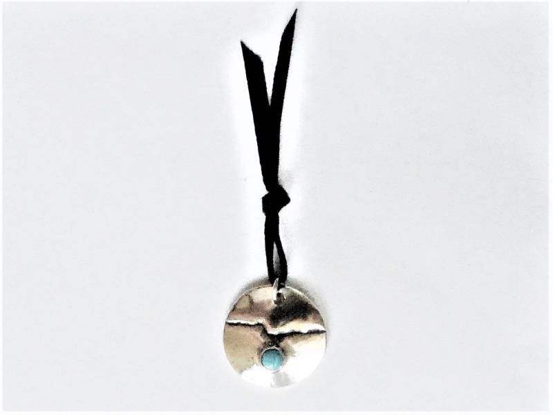 Sandia Ridge Halskette, Albuquerque Schmuck, Berg Wanderer Geschenk, New Mexico Anhänger, Arizona Türkis, Geschenk Für Den Südwesten von StuckOnSilver