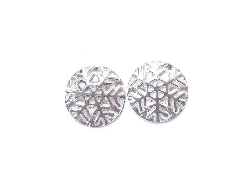 sterling Schneeflocke Ohrstecker, Weihnachtsschmuck, Weihnachtsgeschenk, Winter Accessoire, 15 Mm Dezember Geschenk von StuckOnSilver