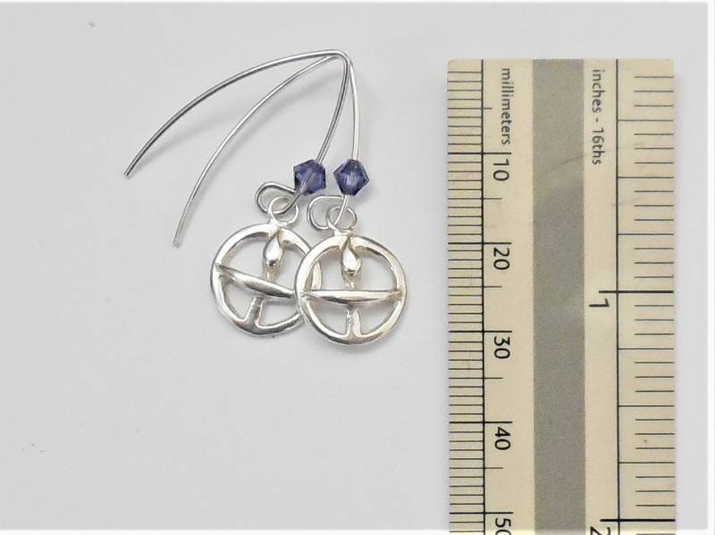 sterling Silber Kelch Ohrringe, Uu Schmuck, Unitarier Zubehör, Geschenk, 12 Mm Charme, Lange Drähte von StuckOnSilver