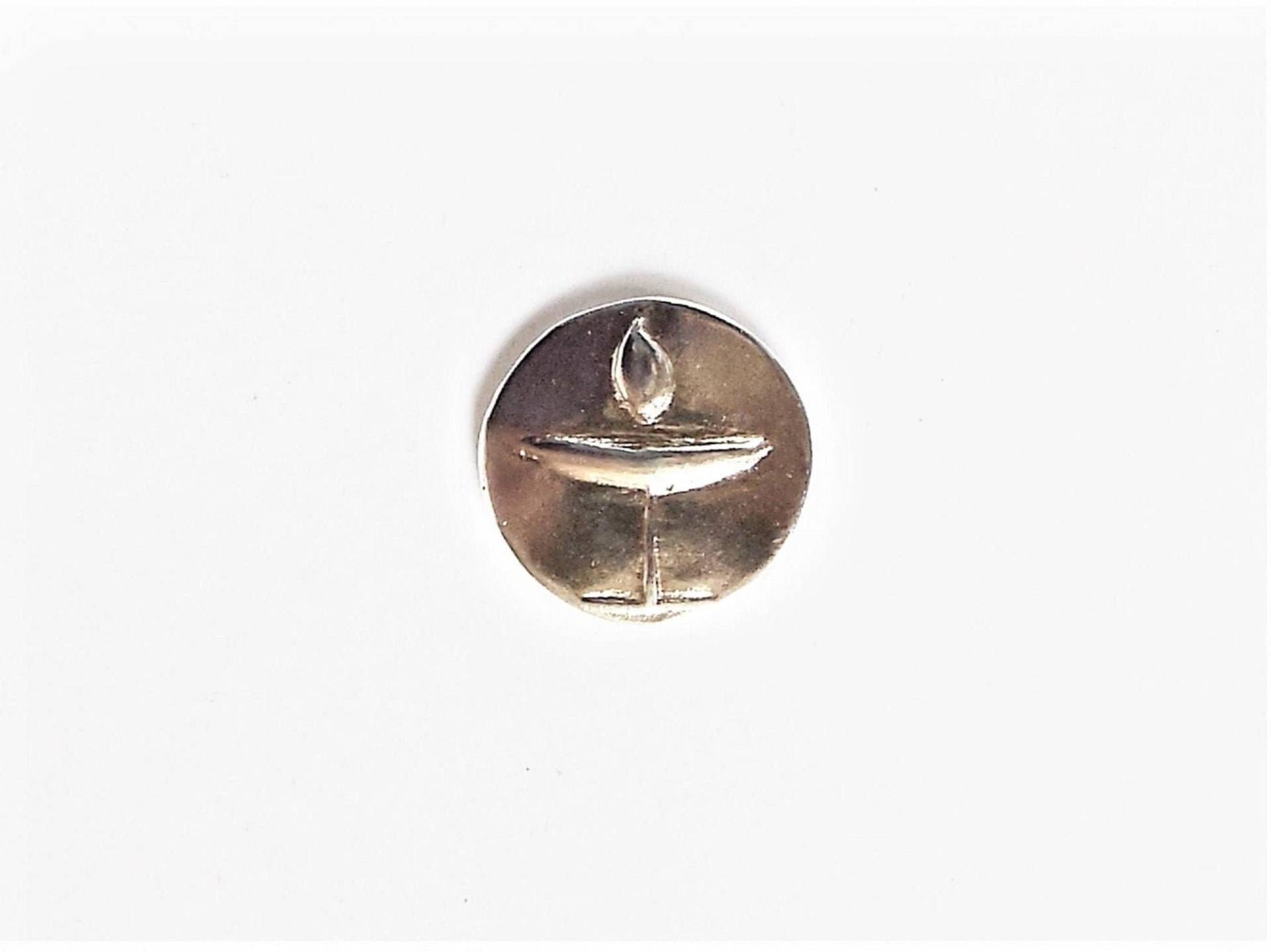 sterling Uu Krawattennadel, 15 Mm Flammende Kelchnadel, Unikat Schmuck, Kommendes Geschenk, Universalist Unikat Schmuck von StuckOnSilver