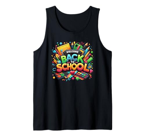 Lustiges Geschenk zum Schulanfang für Erwachsene, Männer, Frauen, Kinder, Jungen, Mädchen Tank Top Lustiges Geschenk zum Schulanfang für Erwachsene, Männer, Frauen, Kinder, Jungen, Mädchen Tank Top von Student Teacher First Day of School Graphic Design