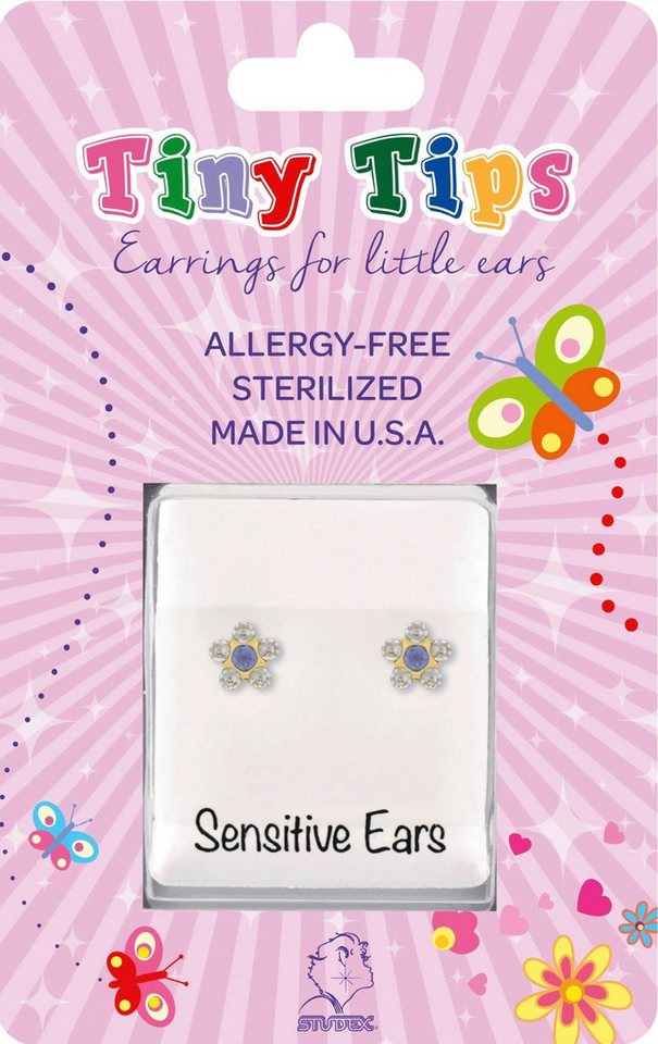 Studex Paar Ohrstecker Studex Tiny Tips Kids Steriler Nachfolgeschmuck Daisy, Blümchen von Studex