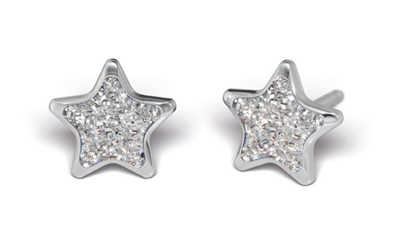 Studex Paar Ohrstecker Tube Cube Hypoallergenic Earrings Ohrringe Stern Glitter 6mm Studex Paar Ohrstecker Tube Cube Hypoallergenic Earrings Ohrringe Stern Glitter 6mm von Studex