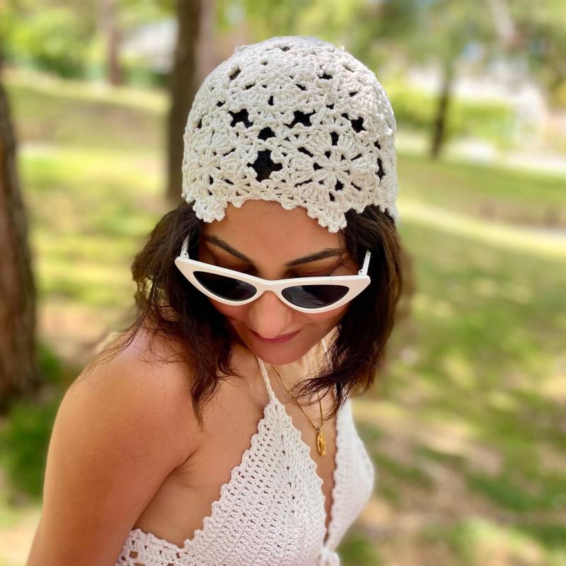 Skullcap Aus Häkelspitze Handgemachte Boho Beanie Mit Quasten Skullcap Aus Häkelspitze Handgemachte Boho Beanie Mit Quasten von StudiOrigin