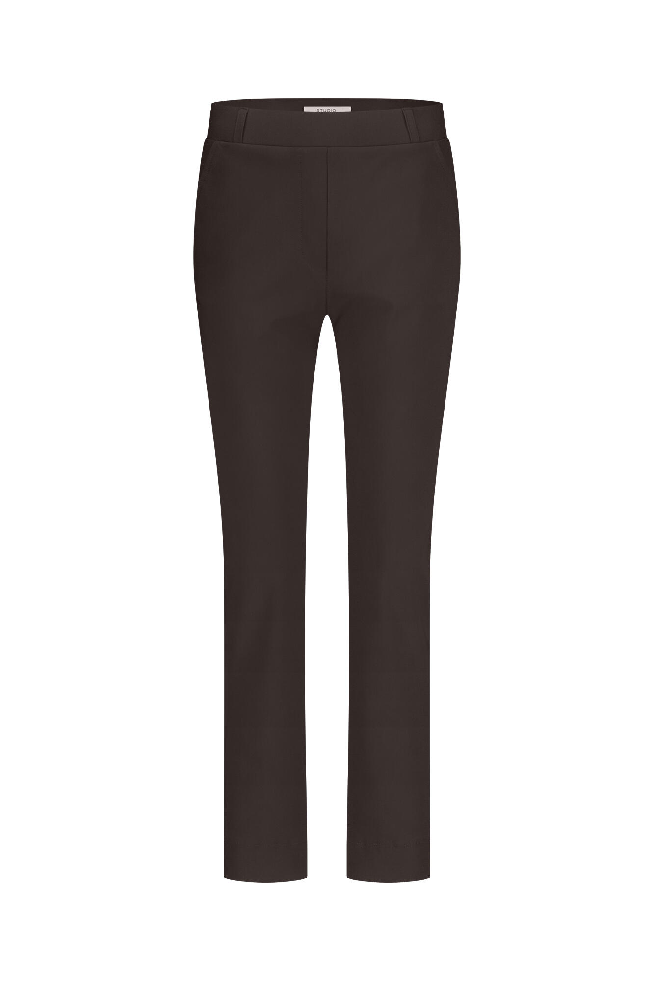 Studio Anneloes - Anne bonded trousers espresso - Gr. - L von Studio Anneloes