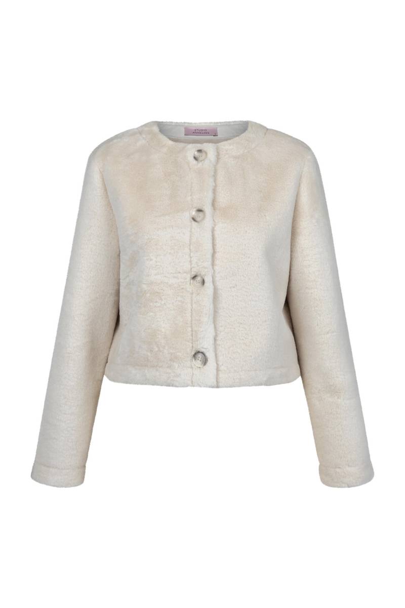 Studio Anneloes - Blaze furry jacket ecru - Gr. - S von Studio Anneloes