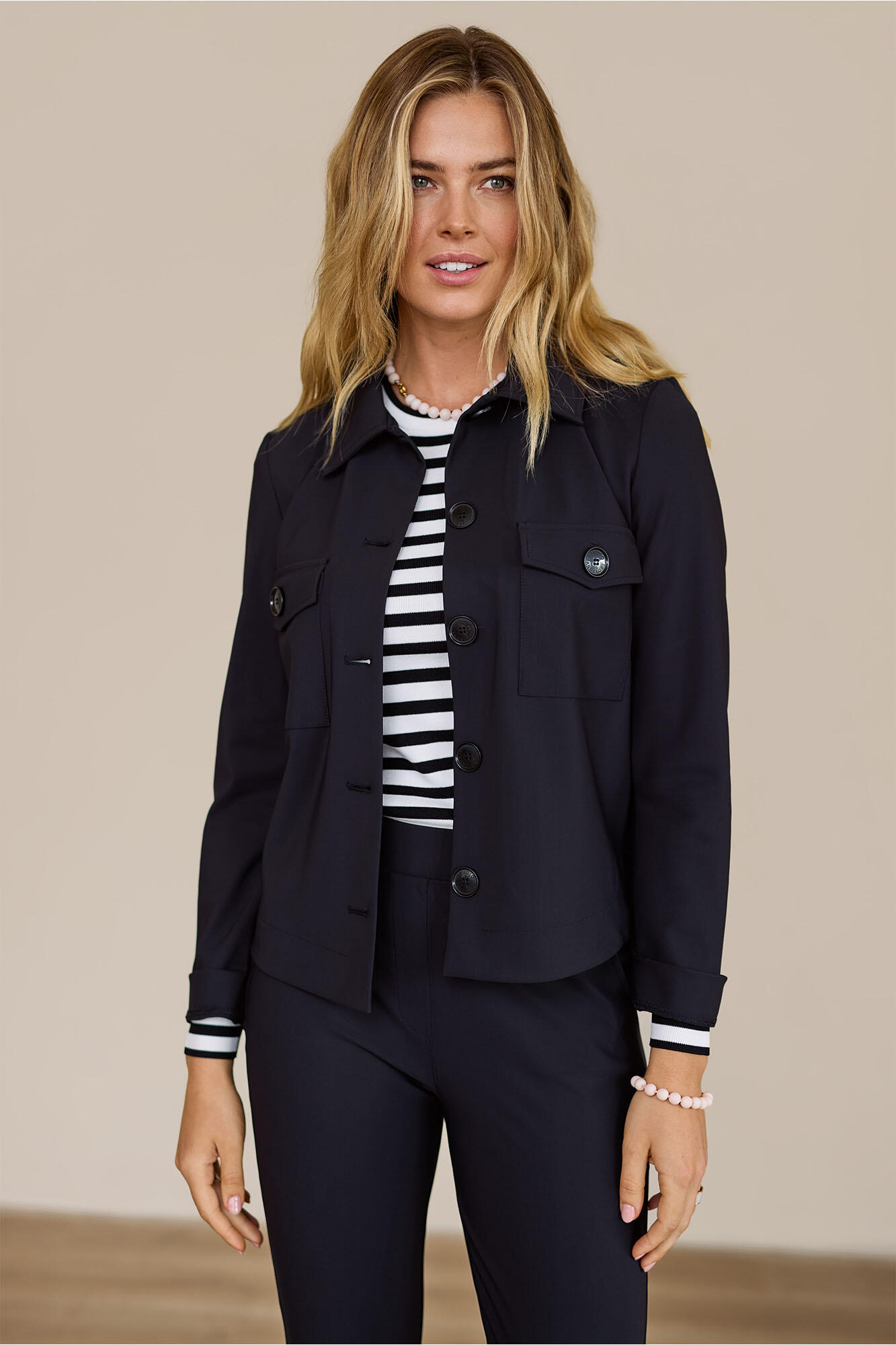 Studio Anneloes - Claire bonded jacket black - Gr. - XL von Studio Anneloes