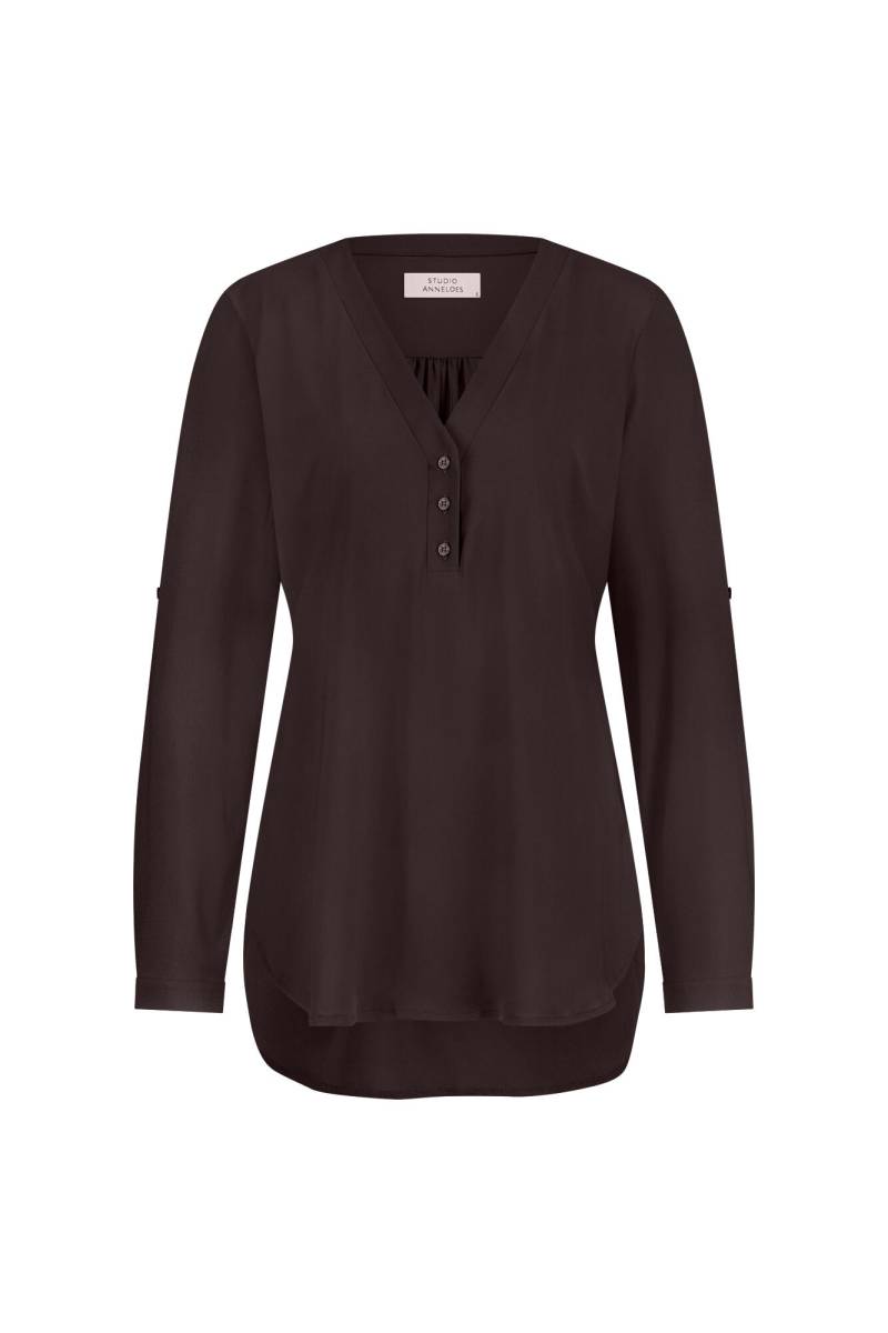 Studio Anneloes - Evi blouse espresso - Gr. - S von Studio Anneloes