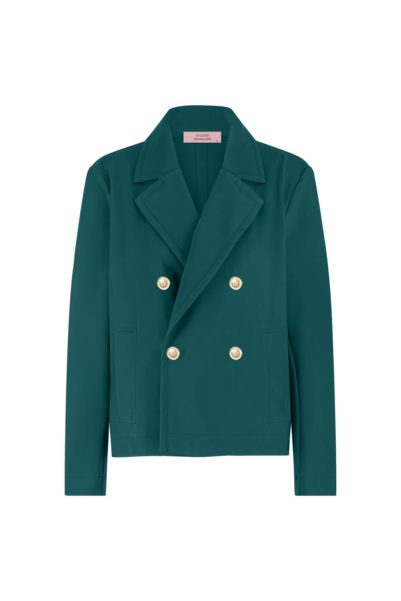 Studio Anneloes - Jade bonded blazer bottle green - Gr. - XS von Studio Anneloes